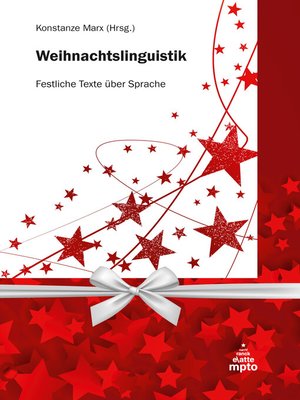 cover image of Weihnachtslinguistik